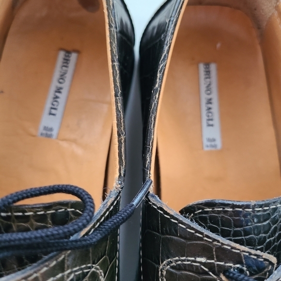 Bruno Magli dk green leather shoes size EU37, US unisex/men’s size 5 - Picture 7 of 10